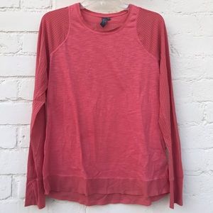 Sweaty Betty Breeze Long Sleeve Run Top in Coral